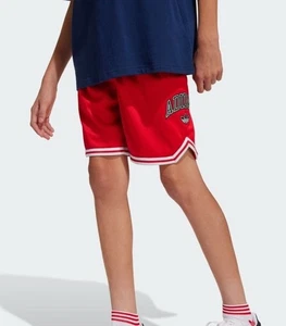 ADIDAS Boy’s ORIGINALS Shorts Sz. L JW1987 NEW RED. - Picture 1 of 4