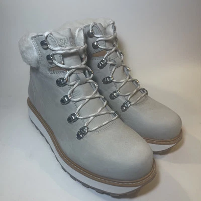 Botas Samuel Hubbard para mujer 8 M 'Shear Alpine' forradas en piel de oveja blanco nobuck Foto 1 de 4