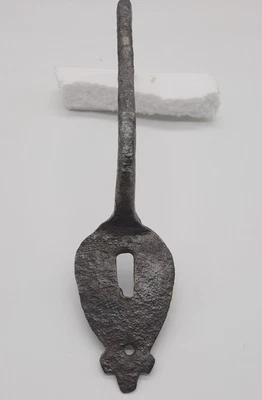 Poignée de porte Loquet à poucier fer forgé clenche verrou serrure ferrure n°2 - Photo 1/4