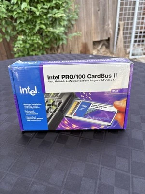 New old Stock Intel Pro/100 CardBus II 32 Bit Bonus Memory Card - Image 1 of 4