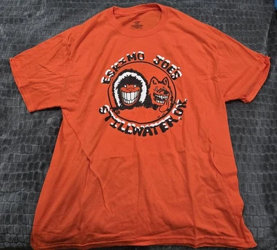 Eskimo Joe’s T 恤 XL 双面“Game Time, Catch One”短袖橙色 — 第 1/4 张图片