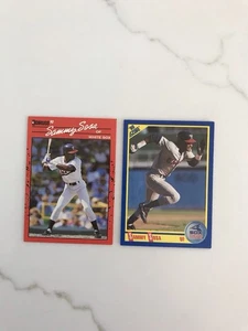 Sammy Sosa 1990 Donruss #489 RC & 1990 Score #558 RC - Bild 1 von 2