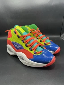 Zapatos de baloncesto Reebok Question Mid Color Explosion para hombre talla 7 HP3005 - Imagen 1 de 7