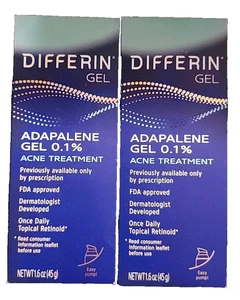 2 X Differin Tratamiento Acné 1.6oz Bomba Adapalene EXP 10/27 - Imagen 1 de 4