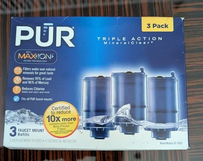 PUR Max Ion Faucet Mount Triple Action MineralClear Filters 3 Pack - Image 1 of 4