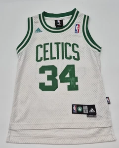 Paul Pierce Boston Celtics #34 Adidas Trikot Kinder Gr. Small weiß bedruckt - Bild 1 von 13