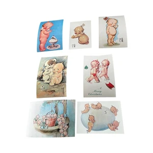 Vtg Kewpie Postcards Lot of 7 Fun Kewpies Unused - Picture 1 of 13