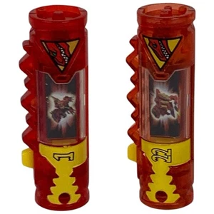 Power Rangers Dino Charge Zord Chargers Green Lot Of 2 Red Raptor T Rex 1 & 22 - Picture 1 of 6