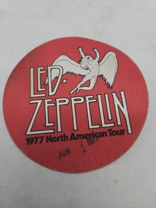 LED ZEPPELIN 1977 U.S. Tour Backstage Pass Original Rot - Bild 1 von 2