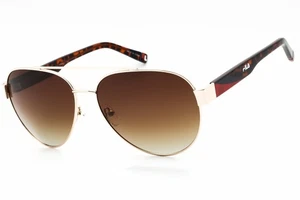 FILA SFI181 0GOL Sonnenbrille goldfarbenes Gestell braune Gläser mit Farbverlauf 61 mm - Bild 1 von 4