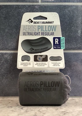 ALMOHADA AREOS GRIS SEA TO SUMMIT ULTRALIGERA REGULAR NUEVA Foto 1 de 4