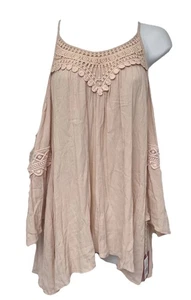 Blusa Mossimo Rosa Talla L Mangas Largas Nueva B7 - Imagen 1 de 9