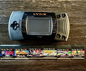Atari Lynx II With Mcwill LCD mod And 6 Games
