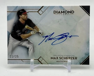 Topps Diamond Icons 2020 - Diamond Icons autógrafos Max Scherzer #DIA-MS/25 H9 - Imagen 1 de 3