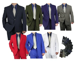 Stylish Men's Regular-Fit Dress Suit, w/Free Socks, $199+ - Picture 1 of 15