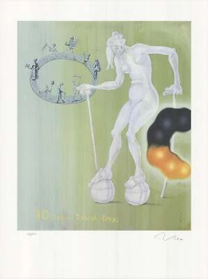 JORG IMMENDORF 80 Años Joseph Bueys SIGNED 31.5"x23.75" Offset Litografía 200 Foto 1 de 4