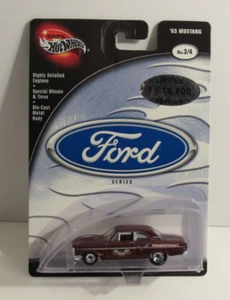 100% Hot Wheels Ford Series CARD ERROR Ford Thunderbolt on ‘65 Mustang Maroon - Picture 1 of 7