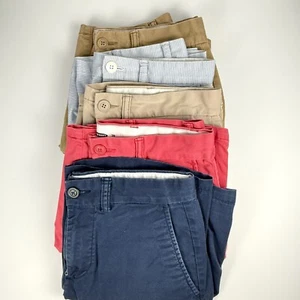 Pantaloncini Uomo Taglia 28 Lotto di 5 Old Navy Spedizione Gratuita Tan Blu Cachi Salmone - Foto 1 di 16