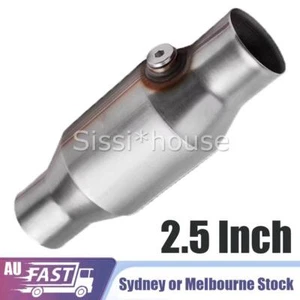 2.5'' inch 400 Cell Catalytic Converter Stainless Steel Body Cat High Flow AU - Picture 1 of 8