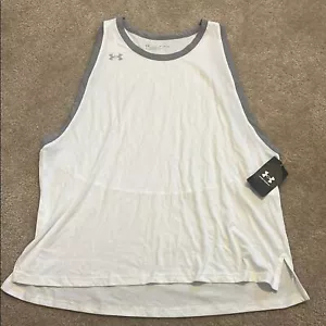 UNDER ARMOUR Women’s White Tank Sleeveless Shirt Size XL - Picture 1 of 8
