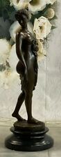 Western Bronze Marble Nude Woman Lady Standing Art Deco Sculpture Statue Deal