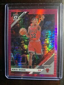 Kris Dunn 2019-20 Panini Donruss Optic Basketball Pink Prizm Card #54 Bulls SP