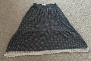 ABERCROMBIE KIDS Girls Gray/Pink Layered Skirt Lace. Size L - Picture 1 of 4