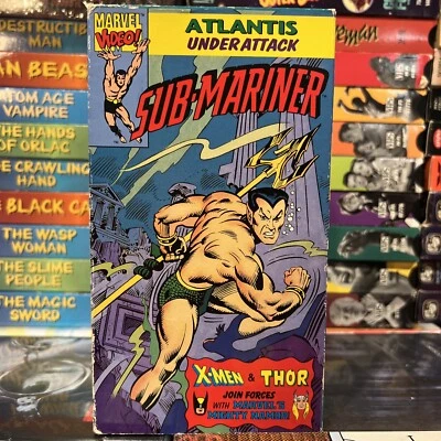 Sub-Mariner Atlantis Under Attack VHS Tested 1966 Animation Marvel X Men Thor - Image 1 of 4