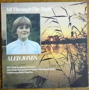 ALED JONES - ALL THROUGH THE NIGHT 1985 VINYL LP. REH 569. - Imagen 1 de 4