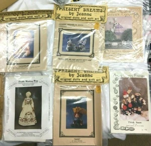 Vintage Applique & Doll Pattern Lot 1980's Among Country Friends Country Appliqu - Picture 1 of 8