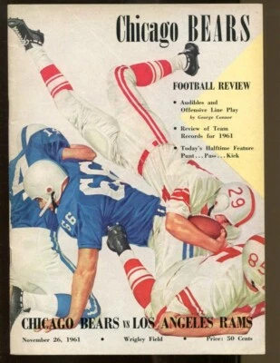 1961 Chicago Bears v LA Rams 11/26 Wrigley Field Ex/MT 54130 - Image 1 of 4