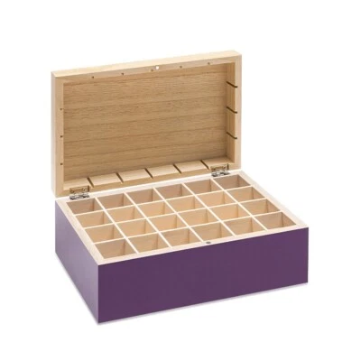 TAOASIS/BALDINI TaoCase Holzbox für 24 ätherische Öle aufklappbar unbestückt Baldini by Taoasis