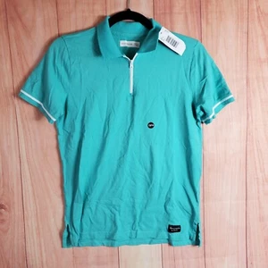 Abercrombie Kids Polo Shirt Sz 13/14 Short Sleeve Zip Collar NEW NWT - Picture 1 of 10
