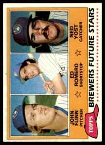 1981 Topps #659 Brewers Future Stars - John Flinn/Ed Romero/Ned Yost 6znDA9