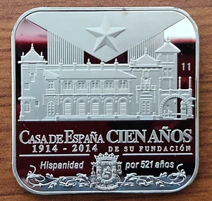 Medalla CASA DE ESPAÑA San Juan PUERTO RICO Rey FELIPE VI moneda ficha token - Picture 1 of 22