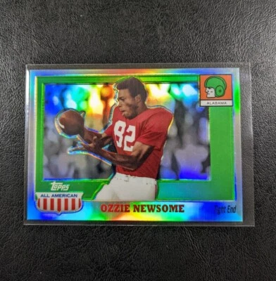 2005 Topps All American Chrome Refractor /55 Ozzie Newsome #14 🔥 Browns HOF - Image 1 of 3