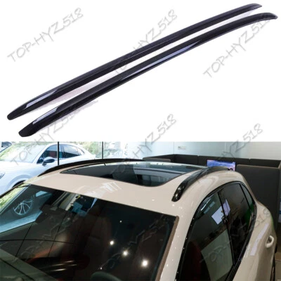 For Porsche Macan 2015-2025 Black Aluminium Car Roof Rack Rails Bars 2pcs/set Foto 1 de 4