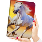 ( For iPad Mini 1 2 3 4 5 ) Flip Case Cover PB23290 Horse White