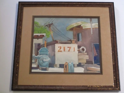 PINTURA ORIGINAL VINTAGE REGIONALISMO AMERICANO PAISAJE Jerome Priebe Gaston Foto 1 de 4