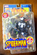 2000 VENOM Spider-Man Classics Action Figure Marvel Legends Toy Biz  6 Comic Bk