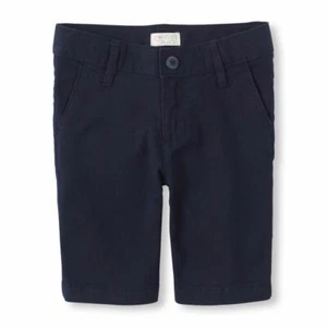 The Children's Place Girls' Uniform Shorts Size 5 Plus Tidal Blue - Picture 1 of 2