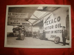 Texaco Foto Postkarte mit Peugeot - Bild 1 von 2
