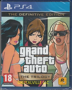 Grand Theft Auto Trilogy PS4 Definitive GTA Brand New Sealed PlayStation 4 - Picture 1 of 2