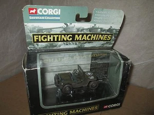 Corgi Fighting Machines willys jeep MB1/4 ton CS90076 dirty version green 1/64 - Picture 1 of 3
