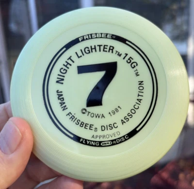 Night Lighter Midnight GLOW MINI Disc Golf Frisbee #992 (Free Innova Pin) Wham-O - Image 1 of 4