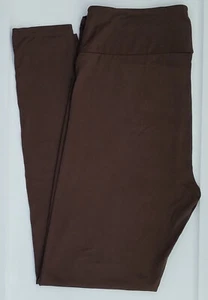 Tween LuLaRoe Solid Brown Leggings Fits Kids 12 or 00 NWT - Picture 1 of 7