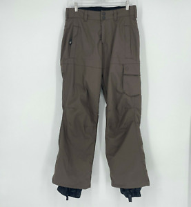 Rawik Snow Pants Women's Sz M Zephyr Cargo High-Rise Water-Resistant Brown
