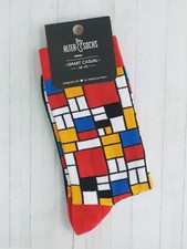 Piet Mondrian Socks - Art Socks Gify (Pair) - Unisex Men and Womens
