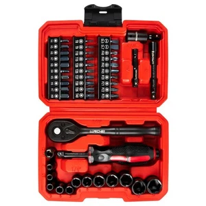 48 Stück 1/4 Zoll Mini Steckschlüssel Ratschenschlüssel Set, metrisch flach Steckschlüssel (4-14... - Bild 1 von 9