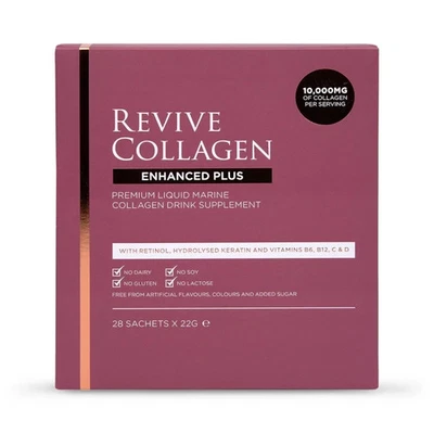 Revive Collagen Enhanced Plus Premium Liquid Marine Collagen (28 Sachets X 22G)